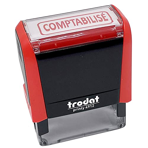 'trodat 4992 X selbstfärbender Stempel "comptabilise" Gummi rot [French Import] von Trodat