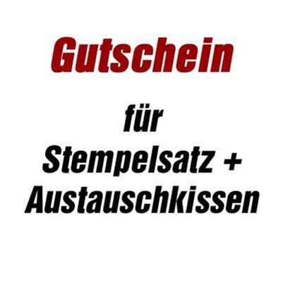 trodat Gutschein für Stempelsatz + Austauschkissen für 5204 ohne Logo trodat Gutschein für Stempelsatz + Austauschkissen für 5204 ohne Logo von Trodat