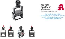 trodat Textstempel Professional 4.0 5208, 12-zeilig mit Gutschein zur Gestaltung einer individuellen Textplatte - 1 Stück (140270) von Trodat
