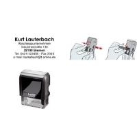 trodat Textstempelautomat Printy 4.0 4913, schwarz Lieferung mit Gutschein zur Anfertigung einer individuellen (44086) von Trodat