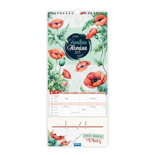 Trötsch Premium-Familienkalender Familientermine Blumen 2025: Wandkalender Trötsch Premium-Familienkalender Familientermine Blumen 2025: Wandkalender von TROTSCH