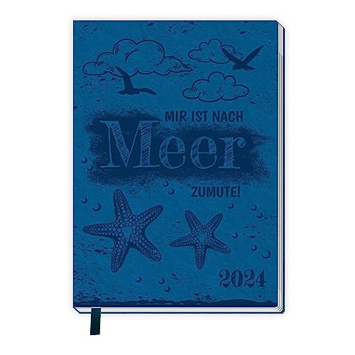 Trötsch Taschenkalender A6 Soft Touch Maritim 2024: Soft Touch Terminkalender von Trötsch Verlag GmbH & Co. KG