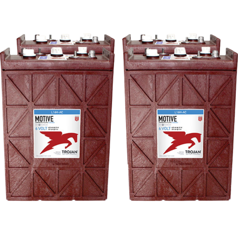 4x Traktionsbatterie Trojan L16H-AC 6V 435Ah Deep Cycle UT-Anschluss 4x Traktionsbatterie Trojan L16H-AC 6V 435Ah Deep Cycle UT-Anschluss von Trojan