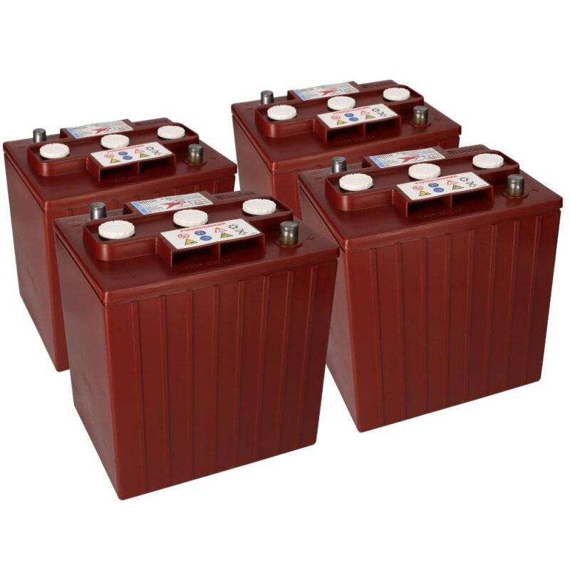 4x Traktionsbatterie Trojan TE35 6V 245Ah Deep Cycle AP-Anschluss von Trojan