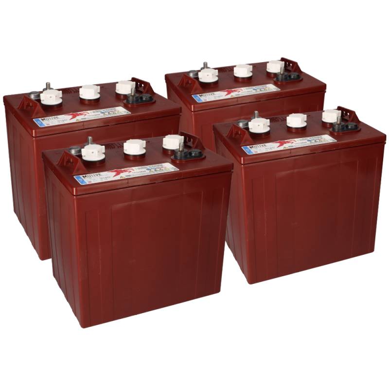 4x Trojan T-125 6V 240Ah deep cycle Batterie (24V) von Trojan