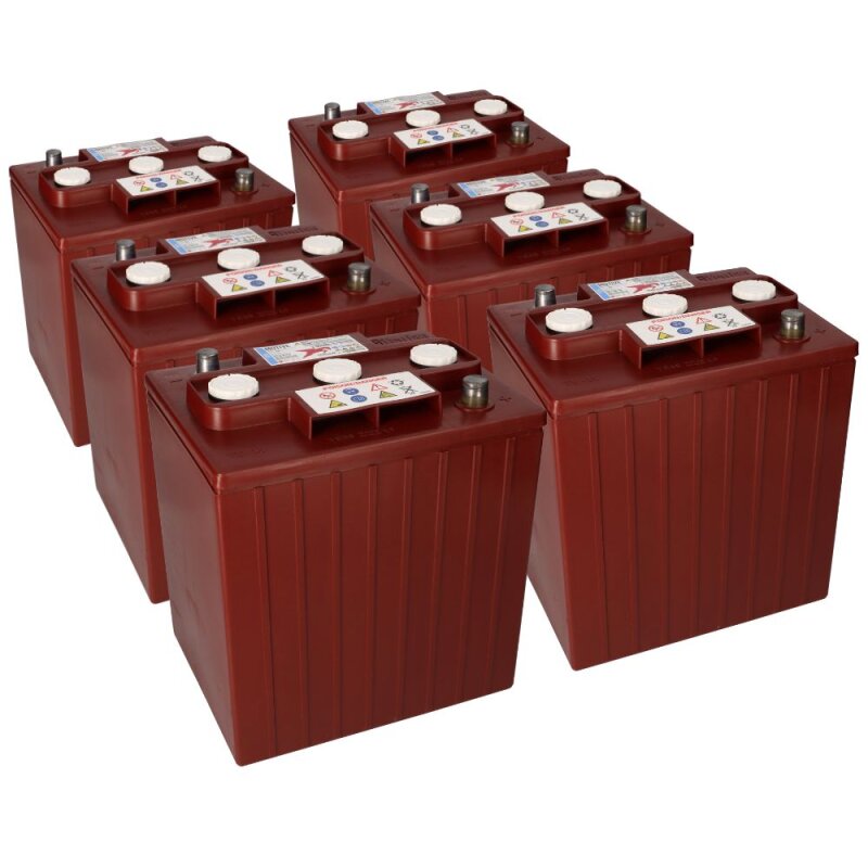 6x Traktionsbatterie Trojan TE35 6V 245Ah Deep Cycle AP-Anschluss von Trojan