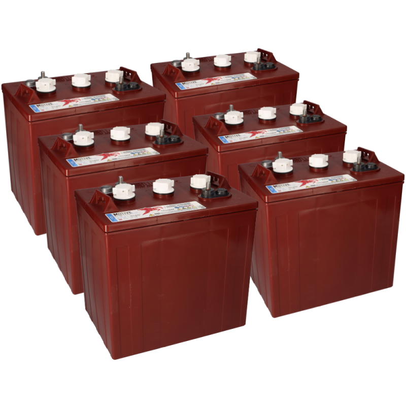 6x Trojan T-125 6V 240Ah deep cycle Batterie (36V) von Trojan