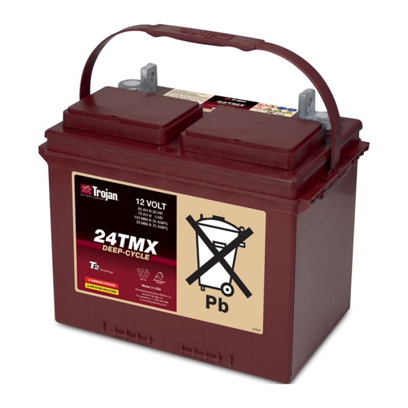 Traktionsbatterie Trojan 24TMX 12V 85Ah Deep Cycle UT-Anschluss von Trojan