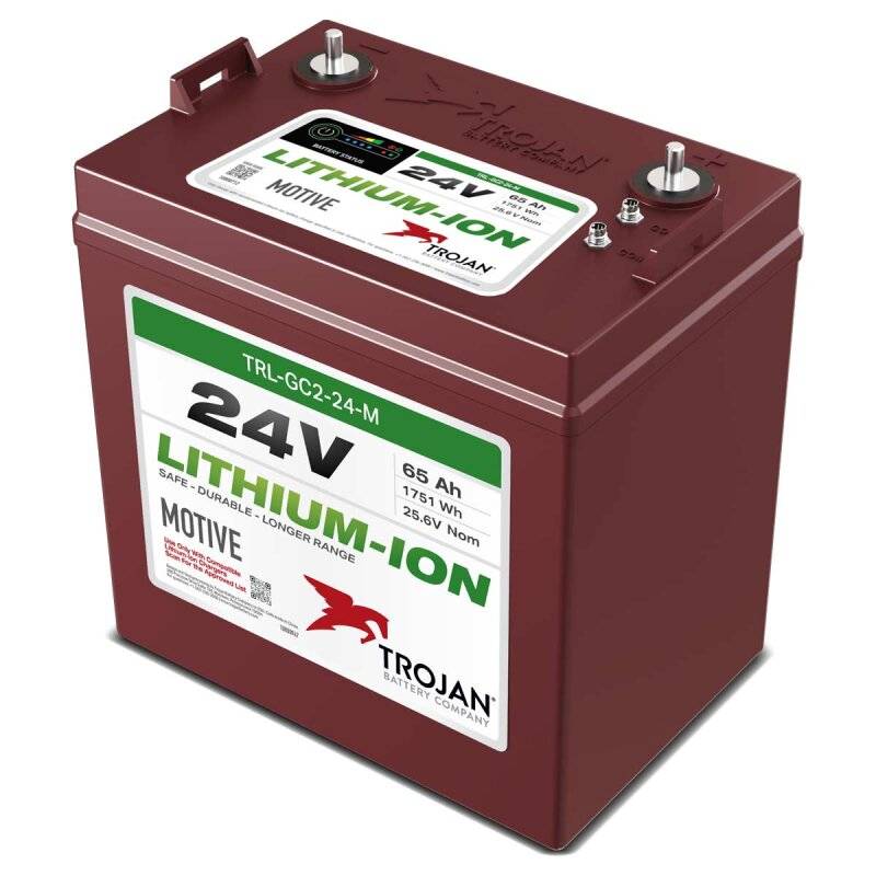 Trojan GC2 24V Lithium Akku 25,6V 65Ah Li-ion Deep Cycle von Trojan