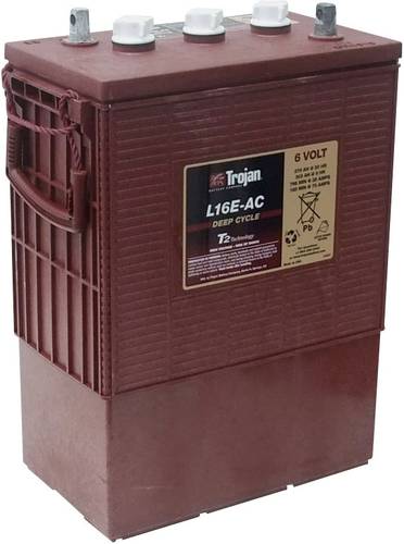 Trojan L16E-AC, BCI 903 Bleiakku 6V 370Ah Blei-Säure (B x H x T) 311 x 417 x 178mm M8-Schraubanschl von Trojan