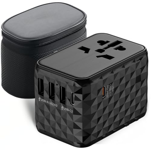 Reiseadapter Weltweit, Universal Reisestecker Adapter 45W mit 3 USB A, 2 USB C und 1AC Steckdose, Schnellladefunktion,Universaladapter für Deutschland USA England Thailand Italien Australien Reiseadapter Weltweit, Universal Reisestecker Adapter 45W mit 3 USB A, 2 USB C und 1AC Steckdose, Schnellladefunktion,Universaladapter für Deutschland USA England Thailand Italien Australien von Trongle