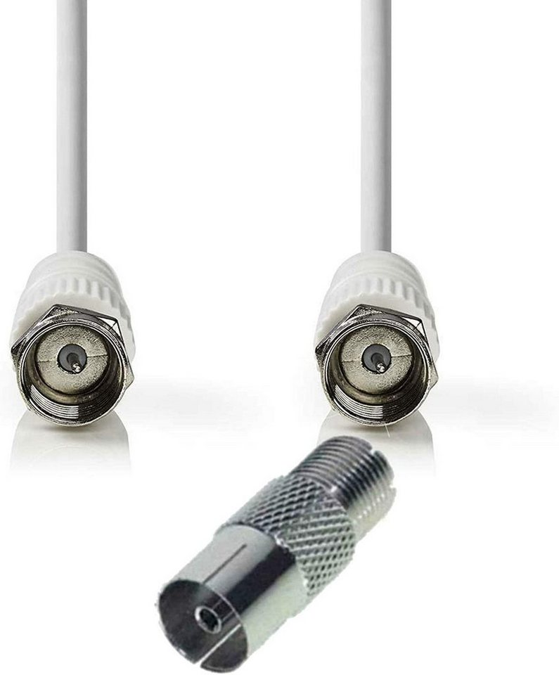TronicXL 0,2m Kurzes F-Stecker Kabel + Adapter zu Koax Koaxial Antennenkabel SAT-Kabel TronicXL 0,2m Kurzes F-Stecker Kabel + Adapter zu Koax Koaxial Antennenkabel SAT-Kabel von TronicXL