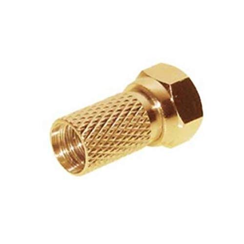 TronicXL 10 Stück F-Stecker 6,8mm I Highend vergoldet I 3D I HD TV I 4K I für Sat I Kabelfernsehen I DVB-T TronicXL 10 Stück F-Stecker 6,8mm I Highend vergoldet I 3D I HD TV I 4K I für Sat I Kabelfernsehen I DVB-T von TronicXL