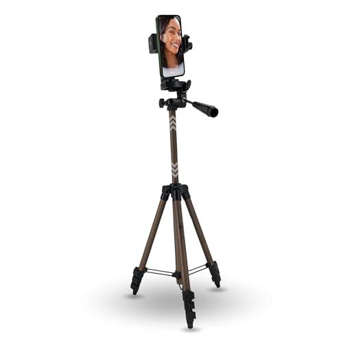 TronicXL 105cm Handy Stativ drehbar Smartphone Halterung Ständer Tripod Handy hoch Foto Video höhenverstellbar von TronicXL