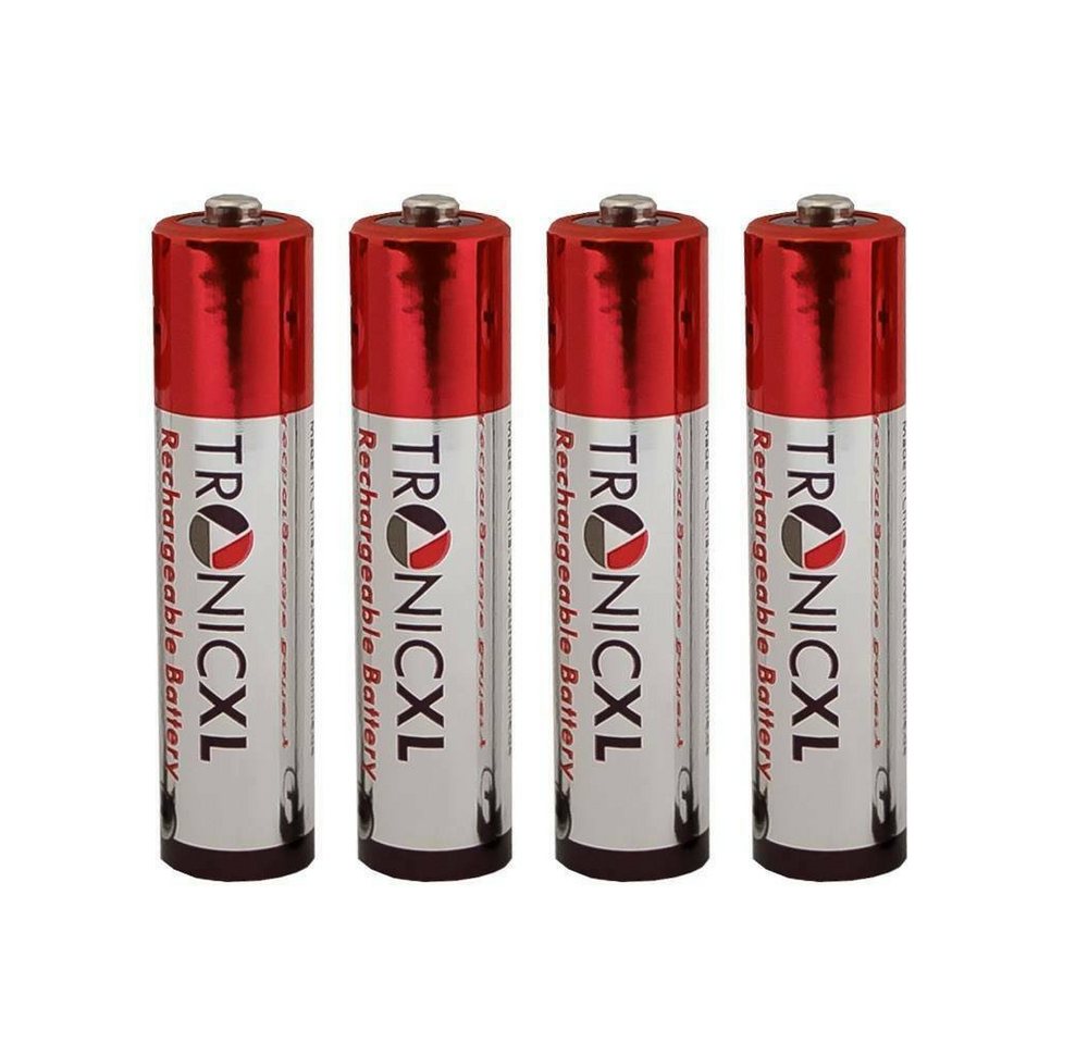 TronicXL 4 Stück Akkus AAA Akku für Panasonic KX-TG8051 KX-TG8062 KX-TG8151 Batterie, (4 St) von TronicXL