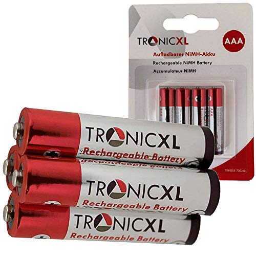 TronicXL 4 Stück Akkus AAA für Funk Tastatur kompatibel mit vielen Logitech Microsoft Rapoo GeneralKeys Logilink CSL Hama Tecknet Cherry Fujitsu Trust Genius Anker Windows Mac Klim Victising Jelly TronicXL 4 Stück Akkus AAA für Funk Tastatur kompatibel mit vielen Logitech Microsoft Rapoo GeneralKeys Logilink CSL Hama Tecknet Cherry Fujitsu Trust Genius Anker Windows Mac Klim Victising Jelly von TronicXL