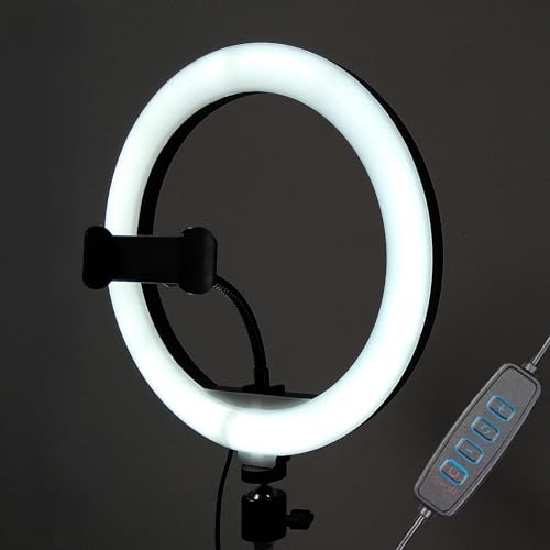 TronicXL Großes Ringlicht ohne Stativ RingLight mit Handy Halterung für Tripod 1/4" Kamerastativ für Foto Video Streaming Smartphone TikTok kompatibel mit Apple iPhone Samsung Xiaomi TikTok Insta von TronicXL