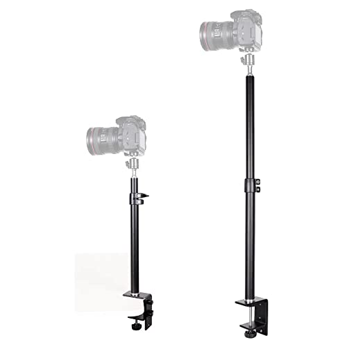 TronicXL Klemm-Stativ Teleskop Halterung für Kamera I Klemmstativ Tischstativ I Lichtstativ mit 1/4" Kugelkopf I Verstellbare Halterung I Tisch Klemme für DSLR Kamera Ringlicht Live Streaming Video TronicXL Klemm-Stativ Teleskop Halterung für Kamera I Klemmstativ Tischstativ I Lichtstativ mit 1/4" Kugelkopf I Verstellbare Halterung I Tisch Klemme für DSLR Kamera Ringlicht Live Streaming Video von TronicXL