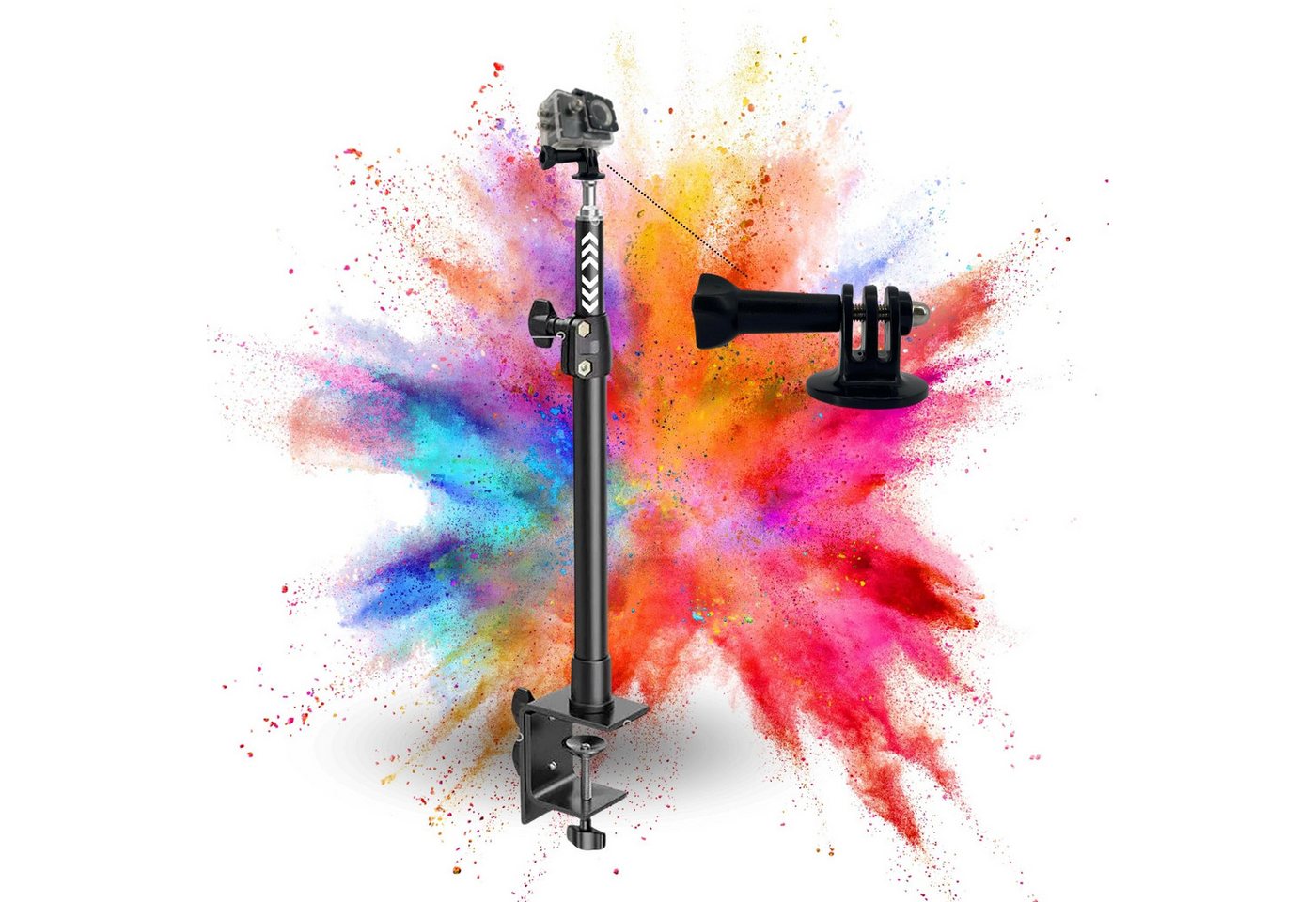 TronicXL Klemmstativ Actioncam Tischstativ für DJI Osmo GoPro Hero Hero+ Tischstativ TronicXL Klemmstativ Actioncam Tischstativ für DJI Osmo GoPro Hero Hero+ Tischstativ von TronicXL