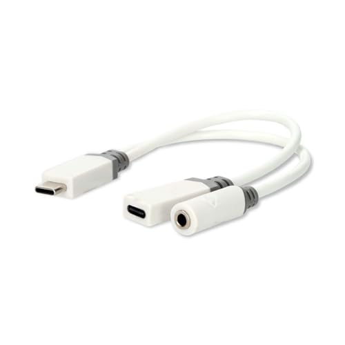 TronicXL Kopfhörer Adapter USB 2.0 | USB-C™ Stecker | USB-C™ Buchse / 3.5 mm Buchse Smartphone Handy Handys von TronicXL