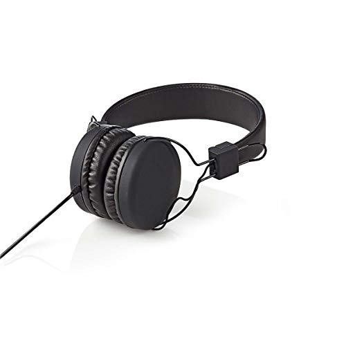 TronicXL Kopfhörer Kopfbügel Stereo kabelgebunden faltbar (Schwarz) mit Kabel 3,5mm Klinke von TronicXL