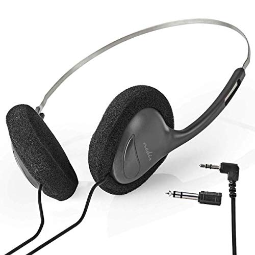 TronicXL Leichtgewicht Kopfhörer 3,5mm Klinke Stecker Kopfbügel OnEar On Ear mit Kabel für HiFi TV Radio MP3 MP4 Computer Musik Kabelgebunden Leichtbau Lightweight von TronicXL