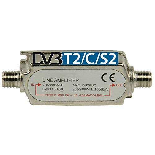 TronicXL Profi DVBS2 DVB-S2 Satelliten-Leitungsverstärker Inline Breitband SAT Verstärker TV PreAmp Inlineverstärker TronicXL Profi DVBS2 DVB-S2 Satelliten-Leitungsverstärker Inline Breitband SAT Verstärker TV PreAmp Inlineverstärker von TronicXL