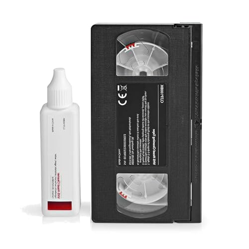 TronicXL Profi VHS Reinigungscassette für Aufnahme Wiedergabeköpfe Reinigung Kassette Set Videokopf Reinigungsband von TronicXL