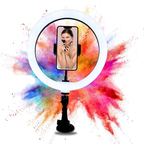 TronicXL Ringlicht mit Saugnapf Halterung Ring Light Handy Halter kompatibel mit iPhone Smartphone Licht Ständer für YouTube Video Stream TikTok Foto Video Auto Fenster TronicXL Ringlicht mit Saugnapf Halterung Ring Light Handy Halter kompatibel mit iPhone Smartphone Licht Ständer für YouTube Video Stream TikTok Foto Video Auto Fenster von TronicXL