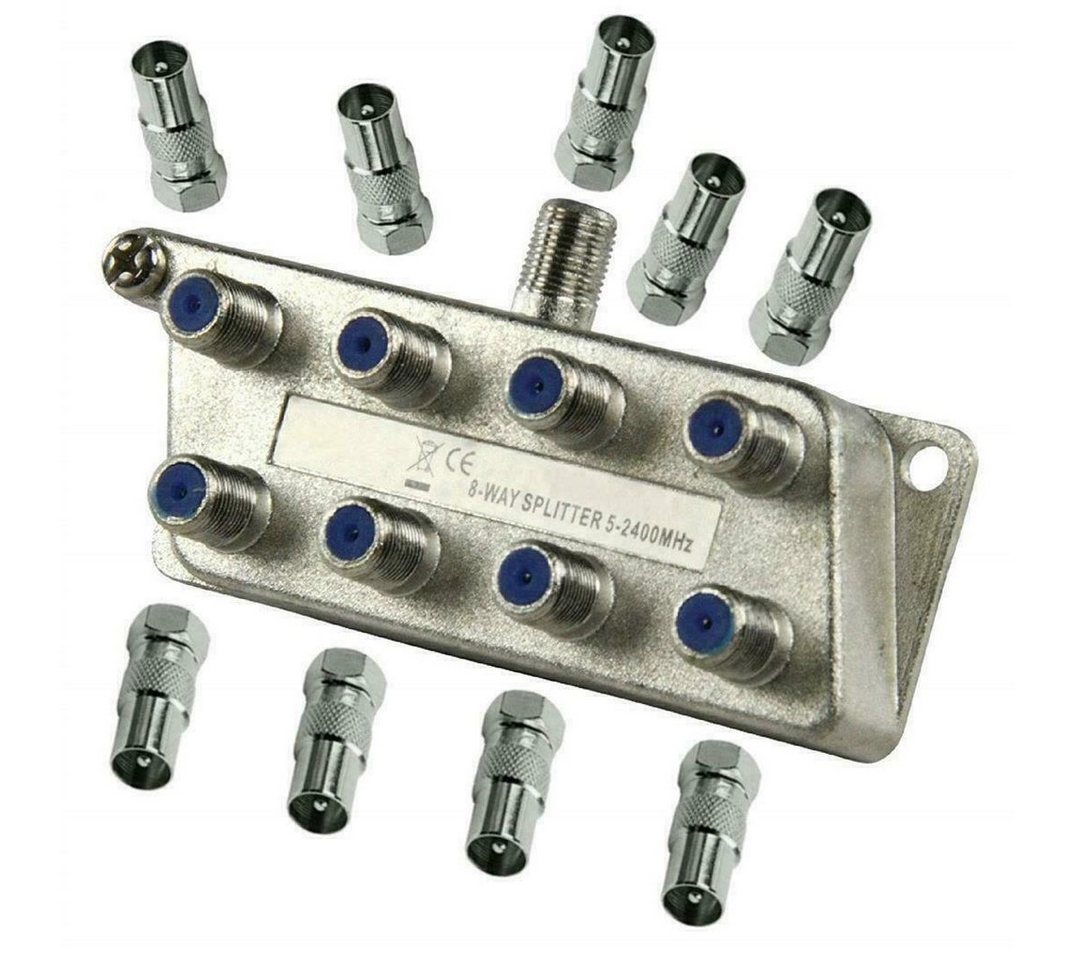 TronicXL SAT-Verteiler Breitband Kabel Verteiler 8-fach TV Weiche BK DVB-T DVBT2 Kabelfernseh TronicXL SAT-Verteiler Breitband Kabel Verteiler 8-fach TV Weiche BK DVB-T DVBT2 Kabelfernseh von TronicXL