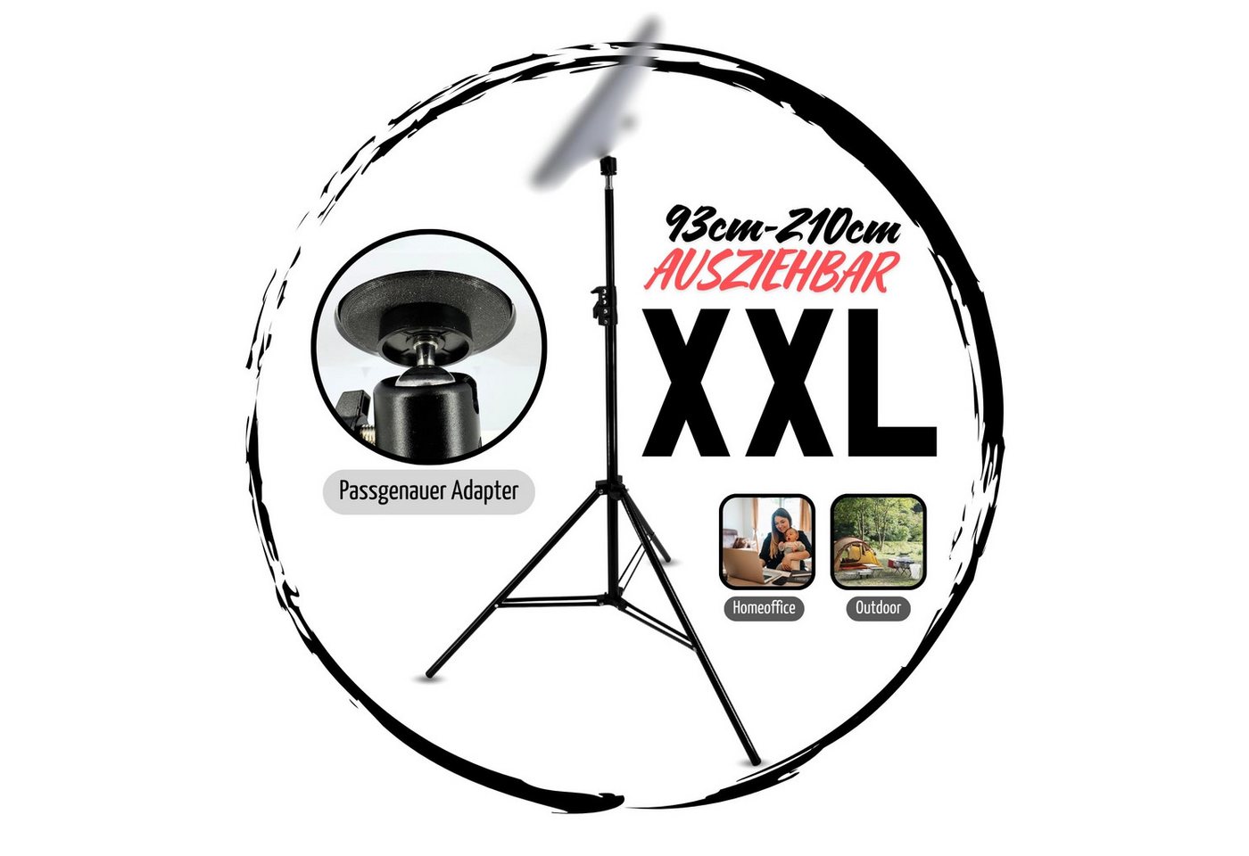 TronicXL SAT-Halterung Stativ 2,1m für Starlink Mini Antenne Halterung Halter Ständer Zubehör TronicXL SAT-Halterung Stativ 2,1m für Starlink Mini Antenne Halterung Halter Ständer Zubehör von TronicXL