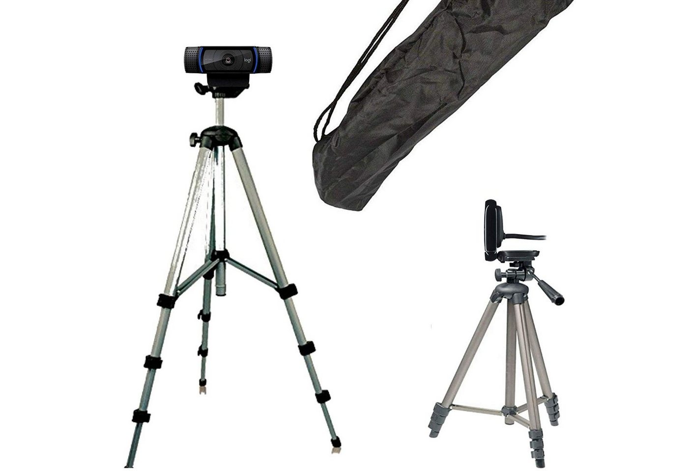 TronicXL Stativ Ständer für Webcam zb Logitech C920 Brio 4K C925e C922x C922 Webcam von TronicXL