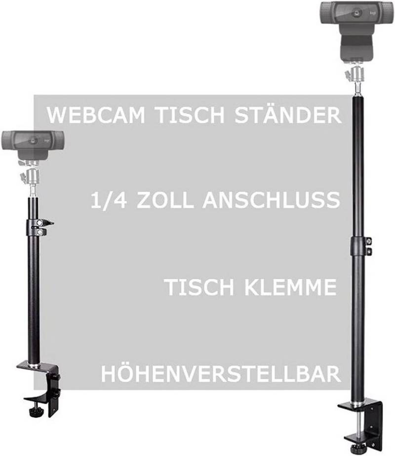 TronicXL Tisch Klemmstativ Halterung Webcam Ständer Halterung zb für Logitech Klemmstativ von TronicXL