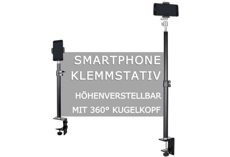 TronicXL Tisch Stativ Klemmstativ für Smartphone iPhone Samsung Xiaomi Ständer Smartphone-Halterung, (3-tlg) von TronicXL