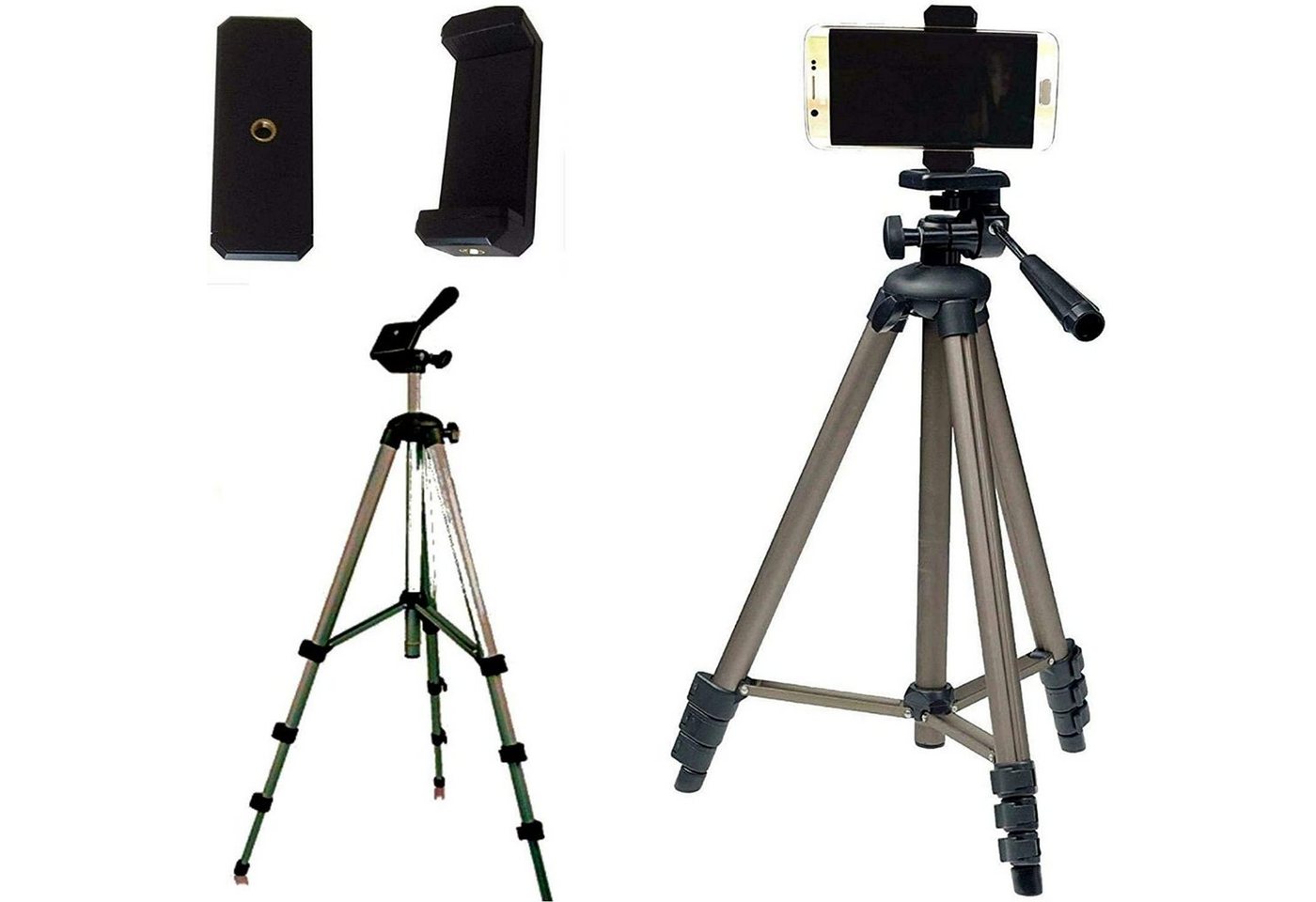 TronicXL Tripod Kamera Stativ zb für Handy Smartphone Sony Xperia 10 5 Ständer Dreibeinstativ (Höhenverstellbar) von TronicXL