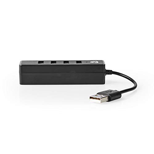 TronicXL USB-Hub | 4-Port | USB 2.0 Verteiler passiv Mini klein von TronicXL