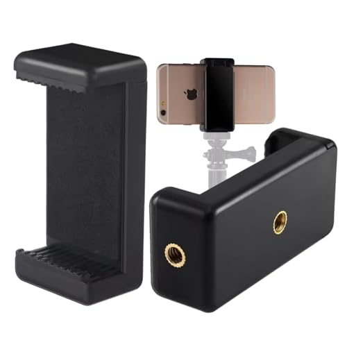 TronicXL Universale Handy Halterung Stativ Adapter Aufsatz kompatibel mit Smartphone Apple iPhone Samsung Sony LG Huawei Xiaomi Oppo Cubot ZTE Videokonferenz Video Chat Tripod von TronicXL