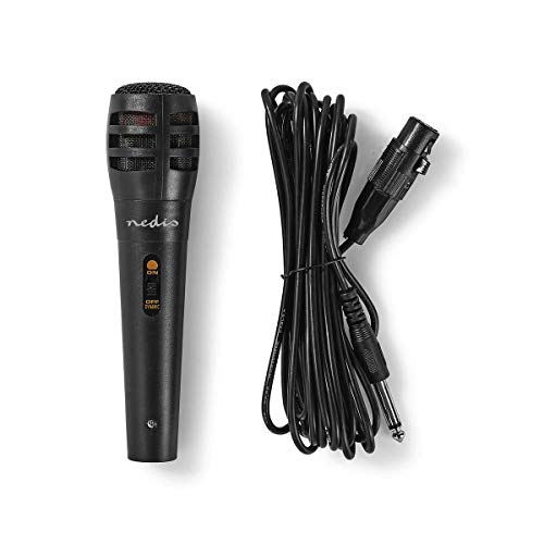 TronicXL XLR Mikrofon dynamisch + Kabel Klinke 6,35mm 3,5mm Universal Handmikrofon von TronicXL