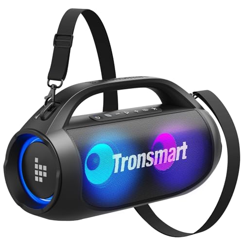 Tronsmart Bang SE Bluetooth Lautsprecher, 40W kabellos mit IPX6 Wasserdicht, 24h Akku, Bluetooth 5.3 mit Power Bank Lautsprecher, Aux-in/TF/U-Disk, Stereo mit Tragbarer Riemen (3 Licht) Tronsmart Bang SE Bluetooth Lautsprecher, 40W kabellos mit IPX6 Wasserdicht, 24h Akku, Bluetooth 5.3 mit Power Bank Lautsprecher, Aux-in/TF/U-Disk, Stereo mit Tragbarer Riemen (3 Licht) von Tronsmart