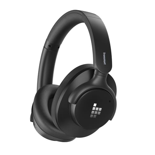 Tronsmart Q20S Hybrid Noise Cancelling Kopfhoerer Kabellos, Over Ear Kopfhörer mit Mikrofon, Hi-Res-Audio, 60 Stunden Wiedergabezeit, Deep Bass, individueller EQ über App, für unterwegs, Homeoffice von Tronsmart