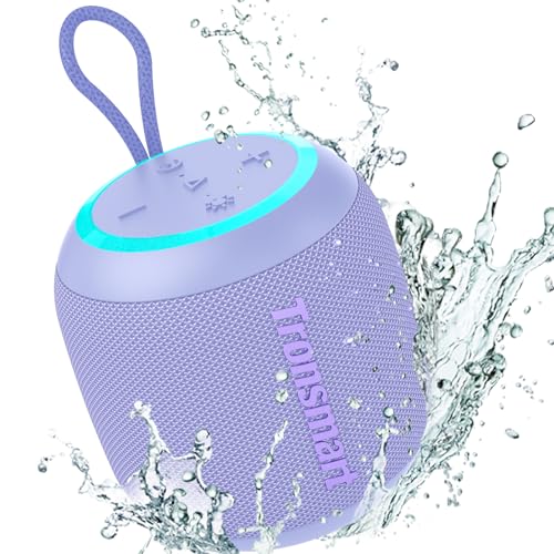 Tronsmart T7Mini Bluetooth Lautsprecher, kompakt, tragbar, mit Licht, Bluetooth 5.3, 15W, 18h Akku, 360 ° Stereo Sound, IPX7 wasserdicht, für Zuhause, Outdoor, Reisen, Violett Tronsmart T7Mini Bluetooth Lautsprecher, kompakt, tragbar, mit Licht, Bluetooth 5.3, 15W, 18h Akku, 360 ° Stereo Sound, IPX7 wasserdicht, für Zuhause, Outdoor, Reisen, Violett von Tronsmart