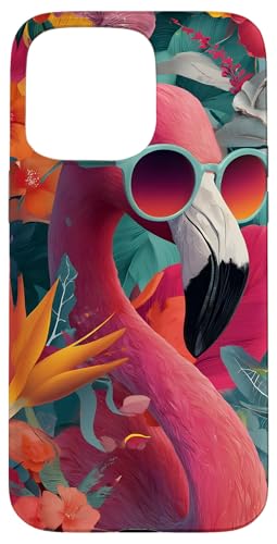 Flamingo Tropische Blumen Natur Hülle für iPhone 15 Pro Max Flamingo Tropische Blumen Natur Hülle für iPhone 15 Pro Max von Tropical Designs by Dennex