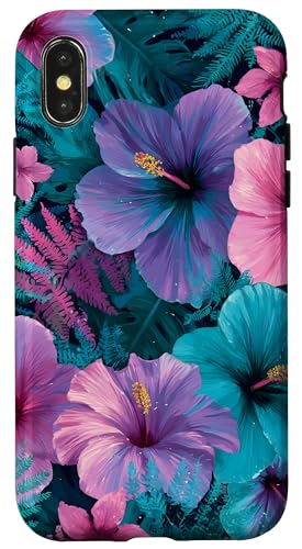 Hibiskus Floral Natur Sommer Hülle für iPhone X/XS Hibiskus Floral Natur Sommer Hülle für iPhone X/XS von Tropical Designs by Dennex