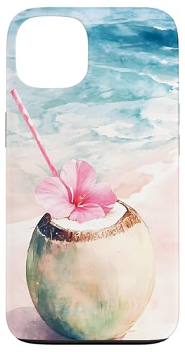 Kokosnuss Getränk Blume Sommer Strand Hülle für iPhone 13 Kokosnuss Getränk Blume Sommer Strand Hülle für iPhone 13 von Tropical Designs by Dennex