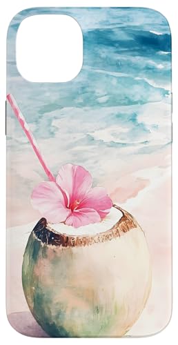 Kokosnuss Getränk Blume Sommer Strand Hülle für iPhone 14 Plus Kokosnuss Getränk Blume Sommer Strand Hülle für iPhone 14 Plus von Tropical Designs by Dennex