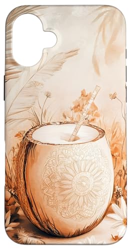 Kokosnuss Sommer Natur Floral Hülle für iPhone 16 Plus Kokosnuss Sommer Natur Floral Hülle für iPhone 16 Plus von Tropical Designs by Dennex