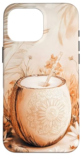 Kokosnuss Sommer Natur Floral Hülle für iPhone 16 Pro Max Kokosnuss Sommer Natur Floral Hülle für iPhone 16 Pro Max von Tropical Designs by Dennex