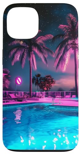 Pool Night Palm Sommerurlaub Hülle für iPhone 13 Pool Night Palm Sommerurlaub Hülle für iPhone 13 von Tropical Designs by Dennex