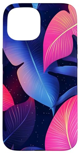 Tropische Blätter Nachtfarben Sommer Natur Hülle für iPhone 15 Tropische Blätter Nachtfarben Sommer Natur Hülle für iPhone 15 von Tropical Designs by Dennex