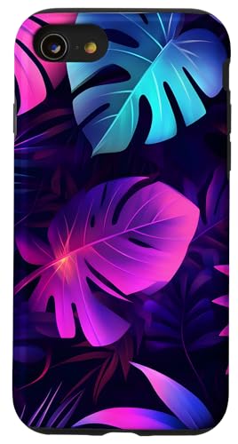 Tropische Blätter Natur Bunt Sommer Hülle für iPhone SE (2020) / 7 / 8 von Tropical Designs by Dennex